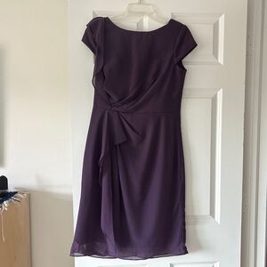 Plum colored dress, perfect for wedding!